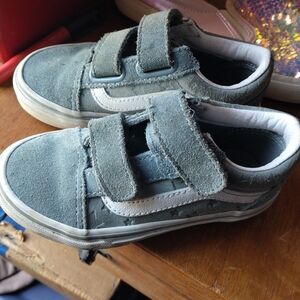 Kids Blue Suede Vans